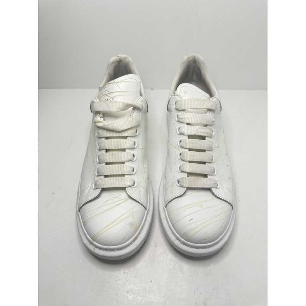 Alexander McQueen Oversize leather low trainers - image 2