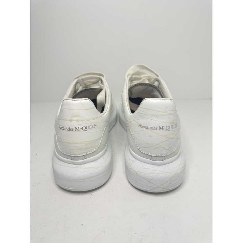 Alexander McQueen Oversize leather low trainers - image 3