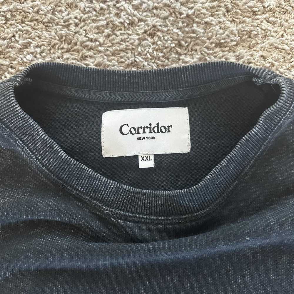 Corridor Corridor Gray Acid Wash Crewneck Sweatsh… - image 3