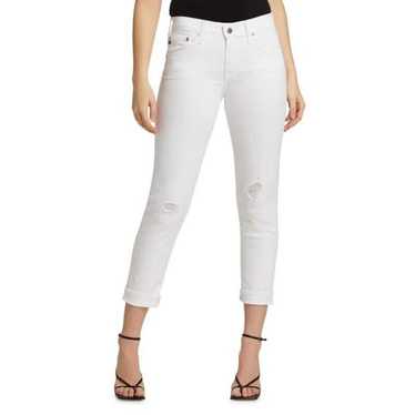 AG Jeans AG Jeans Women White Denim Ex-Boyfriend S