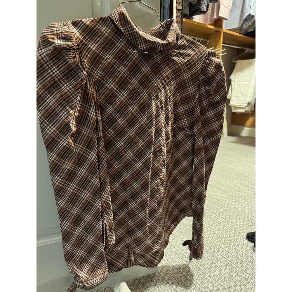 Veronica Beard Isabel Plaid Top Size 2 $375 - image 3