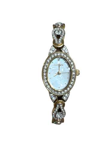 Crystal Stacked Pearl Watch