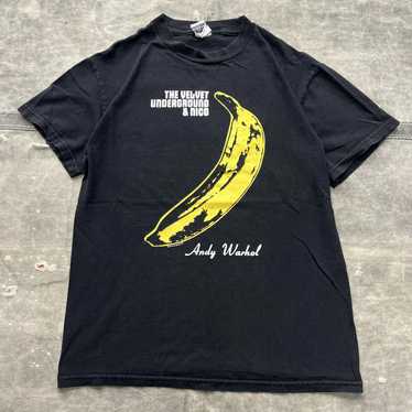 Andy Warhol × Band Tees × Vintage Vintage The Vel… - image 1