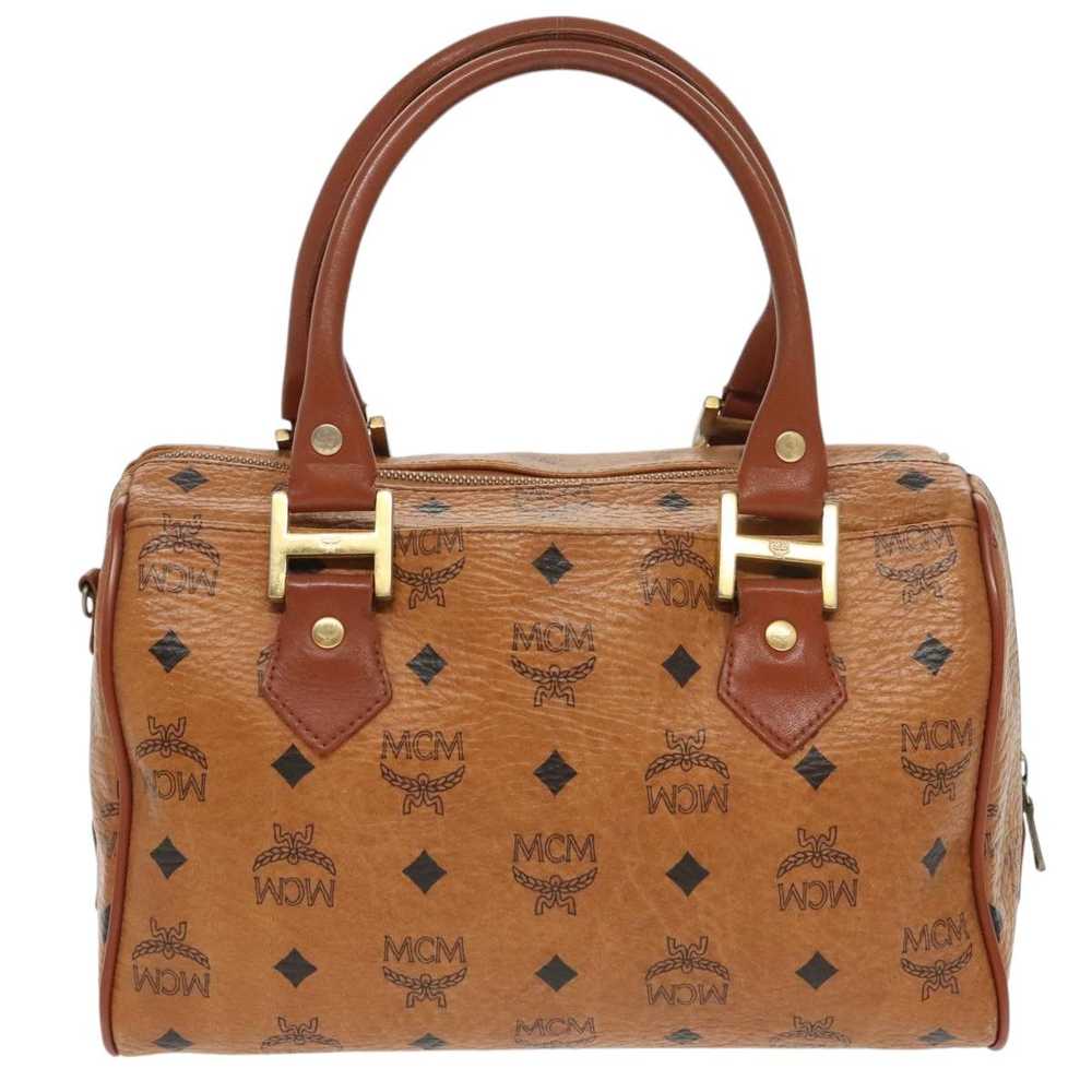 MCM MCM Vicetos Logogram Hand Bag PVC Leather Bro… - image 3