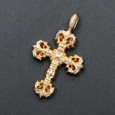 Chrome Hearts Chrome Hearts Gold Filigree Cross P… - image 1