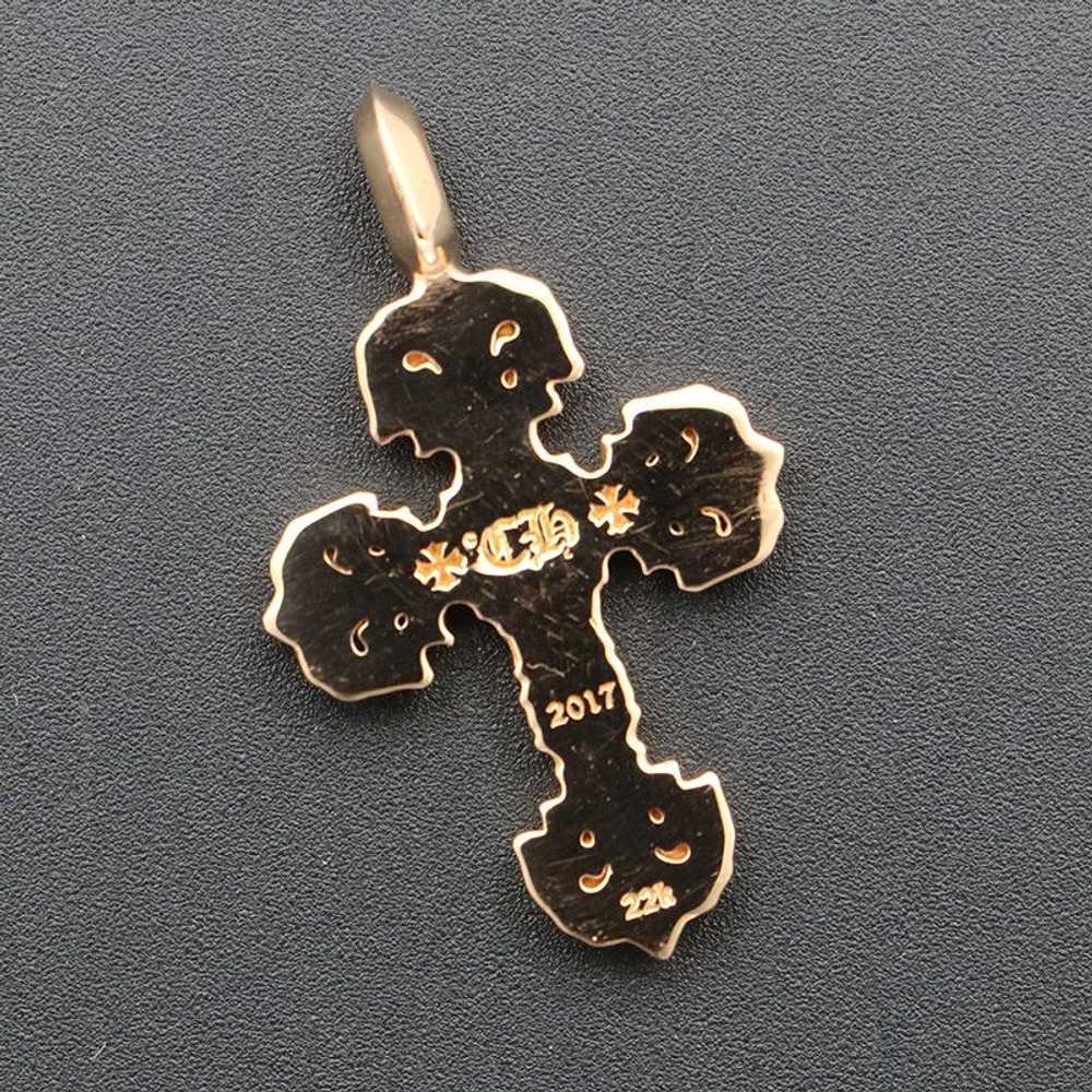 Chrome Hearts Chrome Hearts Gold Filigree Cross P… - image 2