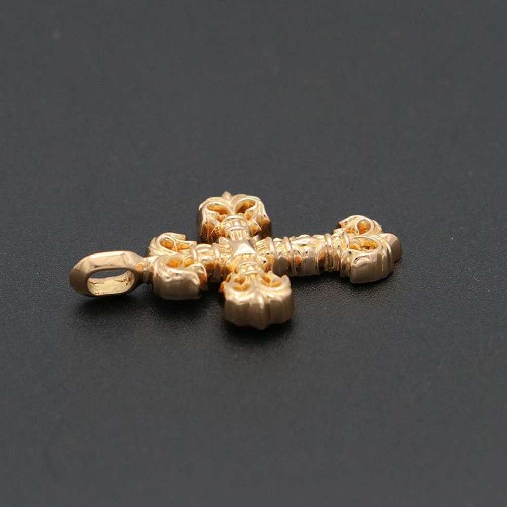 Chrome Hearts Chrome Hearts Gold Filigree Cross P… - image 3