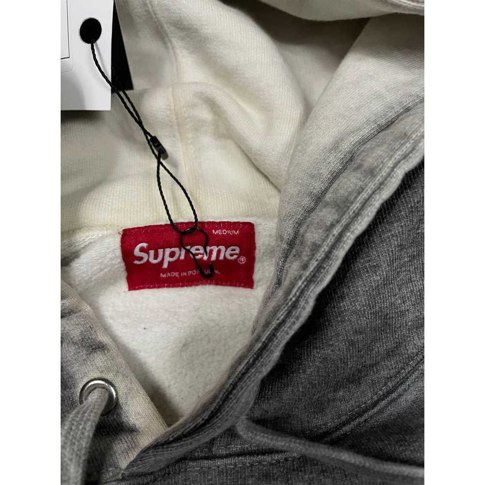 Supreme Supreme Grey Classic Logo Hoodie Medium U… - image 3