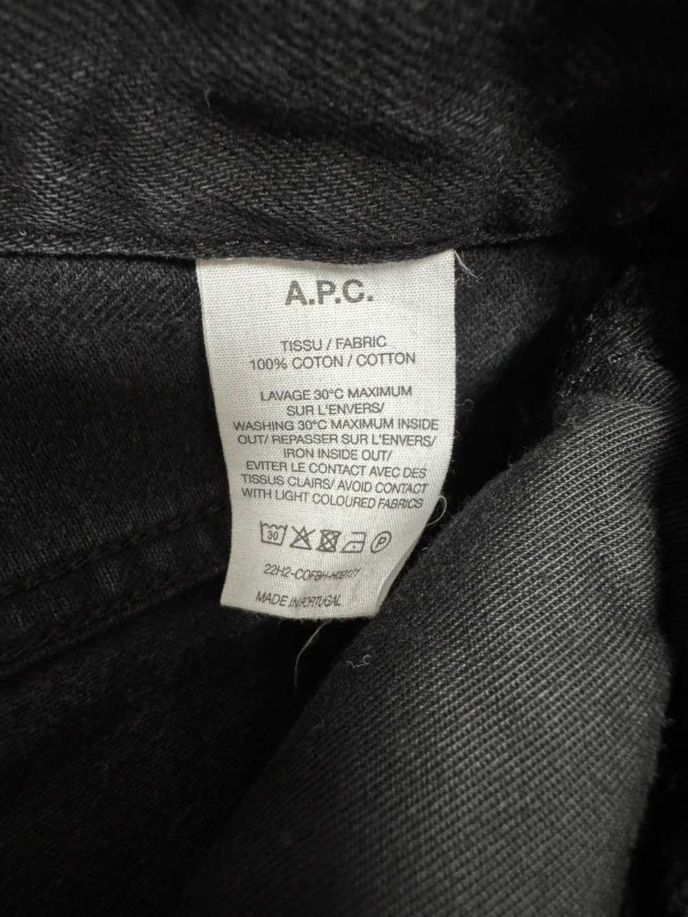 A.P.C. APC Martin Black Denim straight leg - image 4