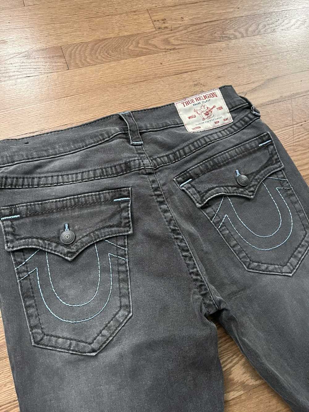 True Religion Grey True Religion Jeans | Blue Sti… - image 1