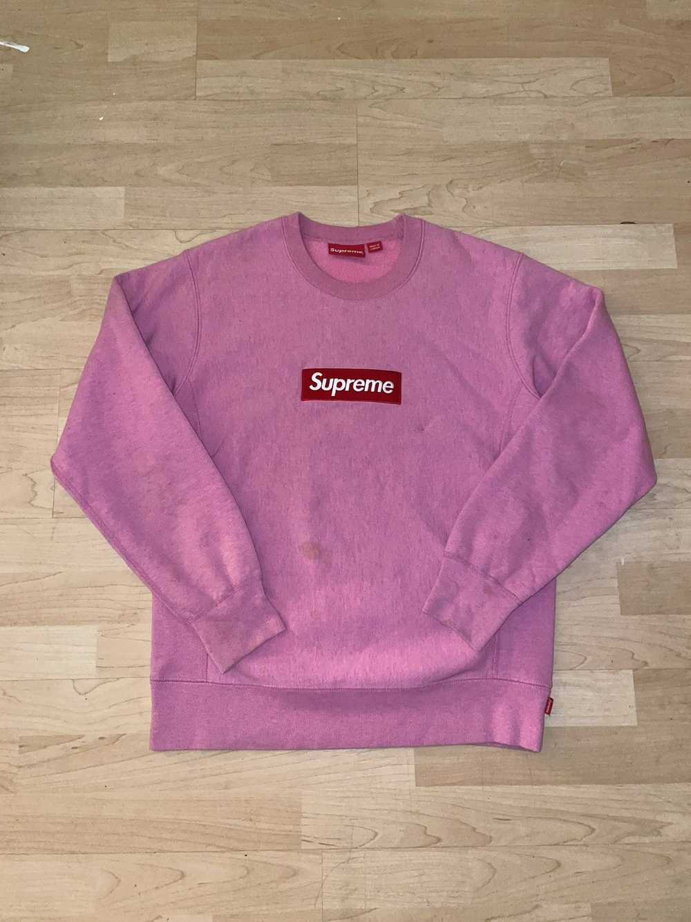 Supreme Supreme FW15 Heather Pink Box Logo Sweats… - image 1