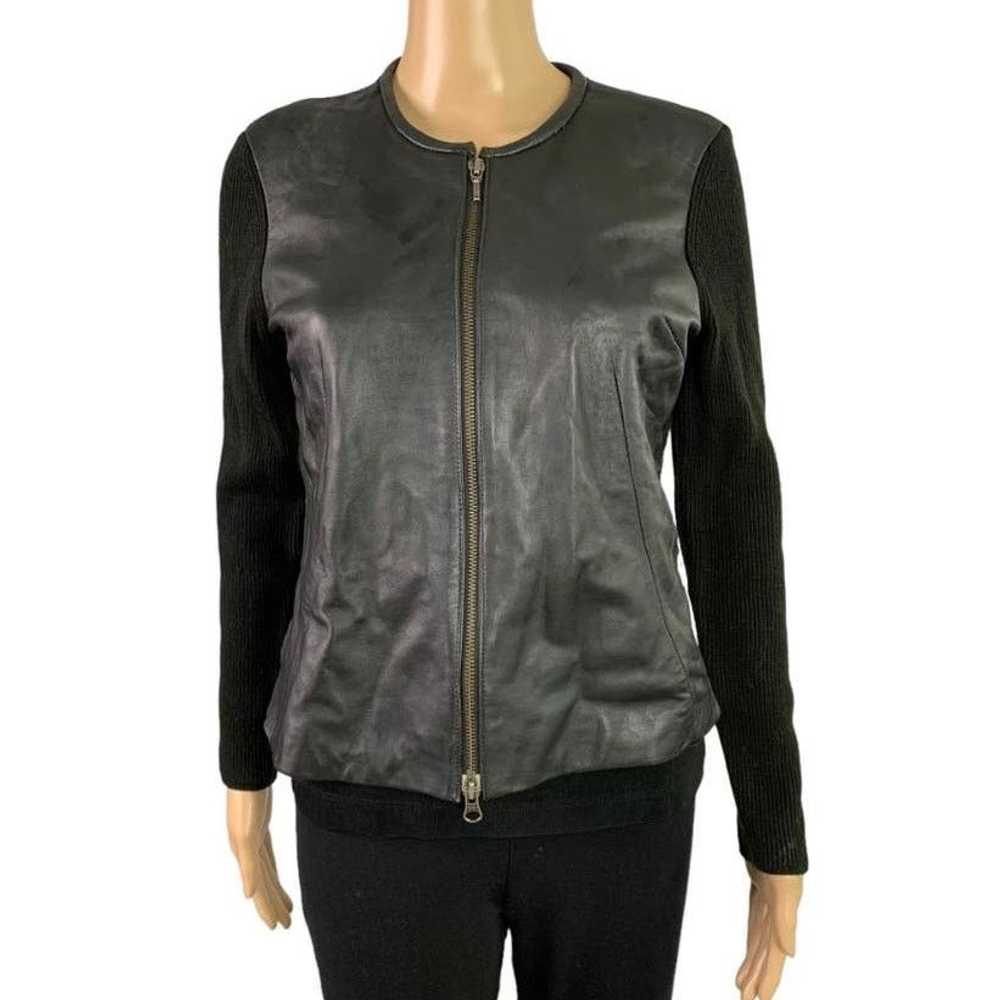 Alfani Alfani Women's Size Petite Black Leather F… - image 1