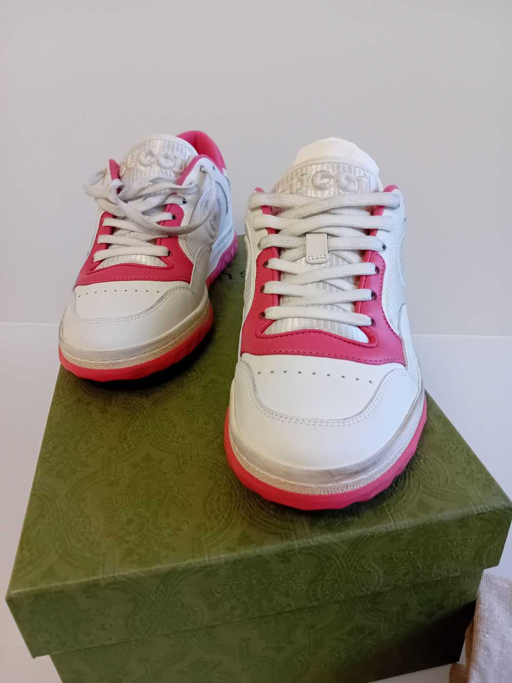 Product Details Gucci White and Pink Sneakers - image 10