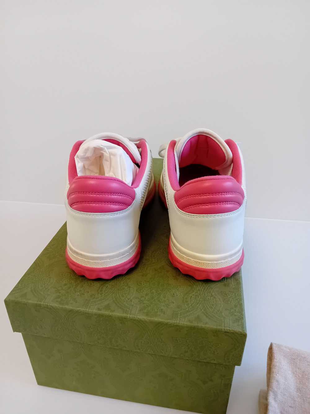 Product Details Gucci White and Pink Sneakers - image 3