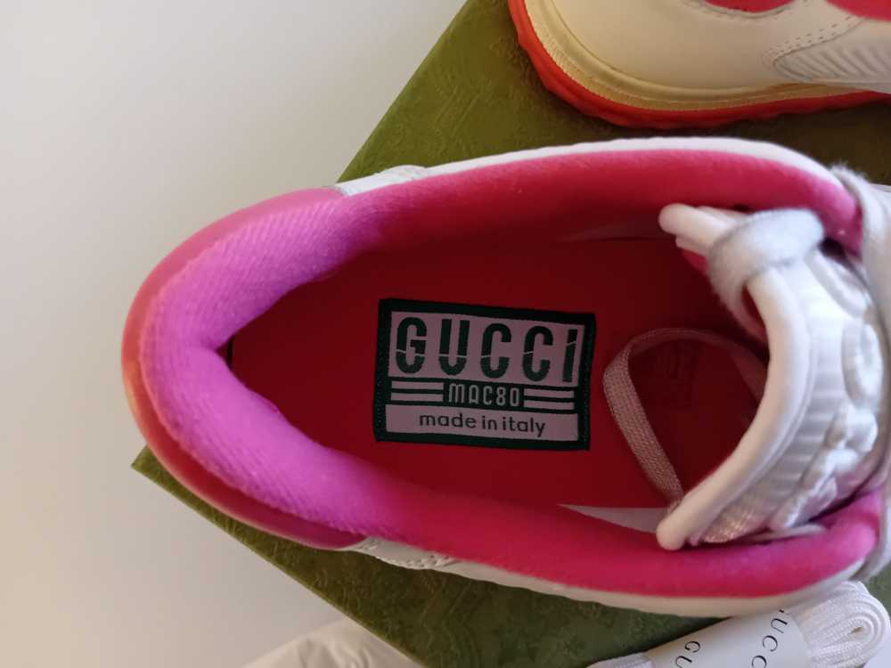 Product Details Gucci White and Pink Sneakers - image 7