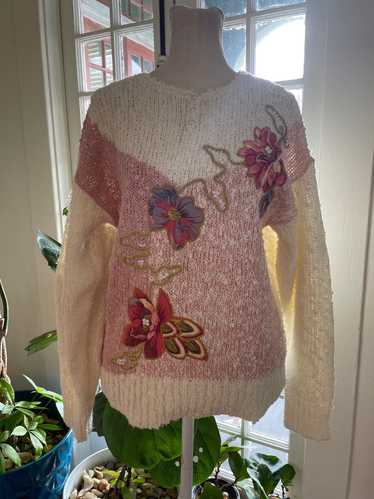 Needles and Yarn Vintage Floral Sweater (S) | Used