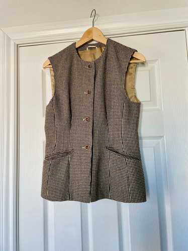 MaxMara gorgeous houndstooth tweed vest (6) | Used