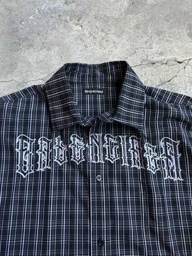 Balenciaga Balenciaga FW18 Heavy Metal Button-Up S