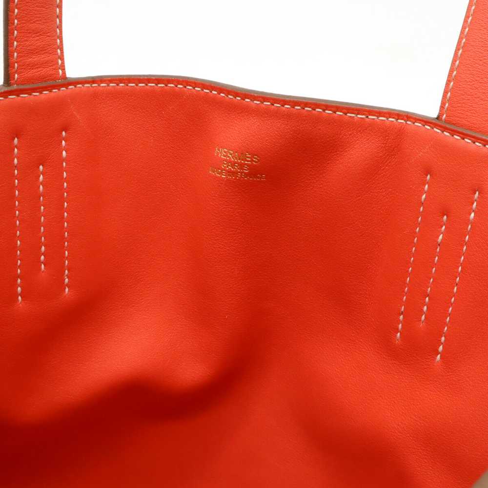 Hermes Double Sense 28 Tote Bag Reversible Vaux S… - image 8