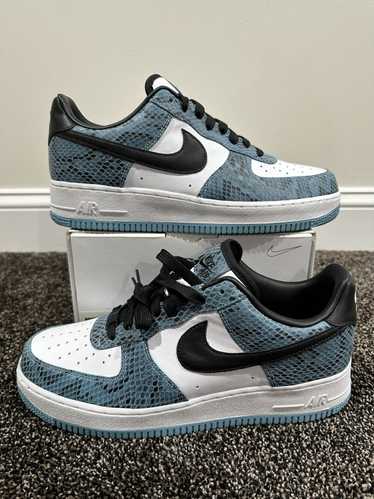 Nike Nike By You Air Force 1 Low Blue Snakeskin Sn