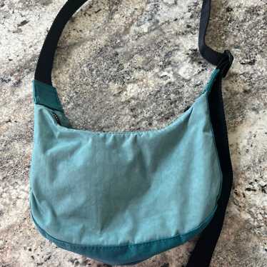 Baggu deadstock small crescent bag in teal