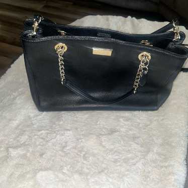 Kate spade black leather handbag - image 1