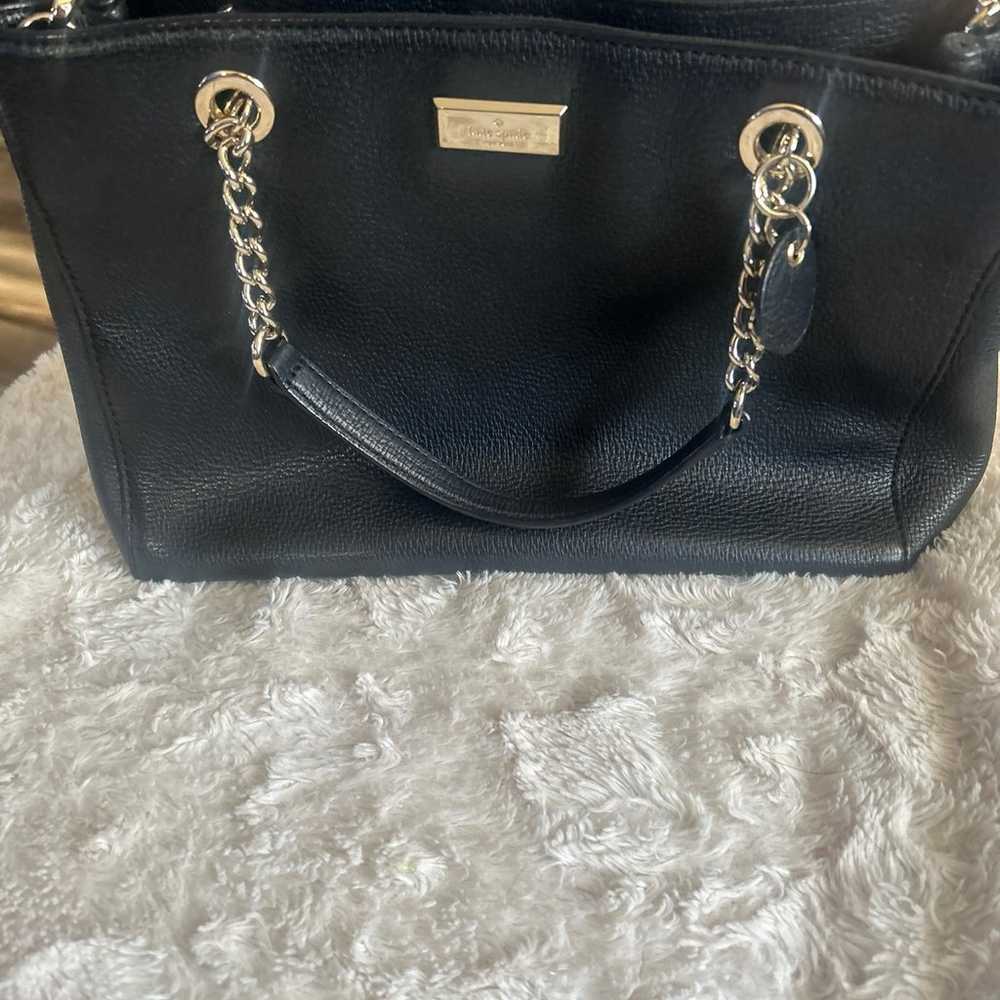 Kate spade black leather handbag - image 2