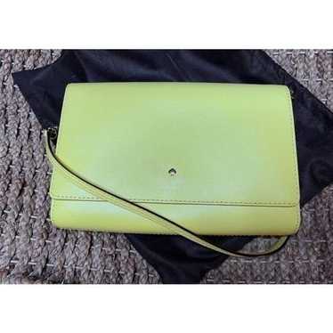 Kate Spade Canary Yellow Medium Flap Shoulder Bag