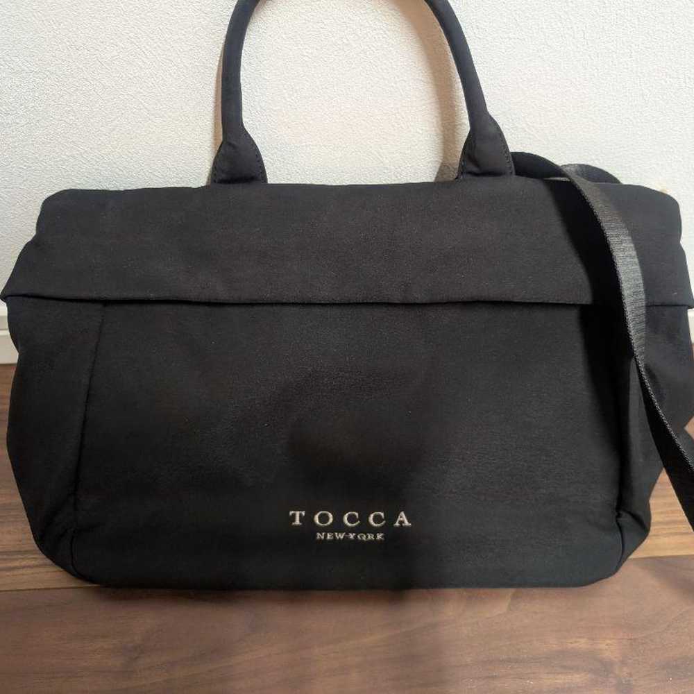 TOCCA Black Tote Bag - Water-resistant Shoulder B… - image 2