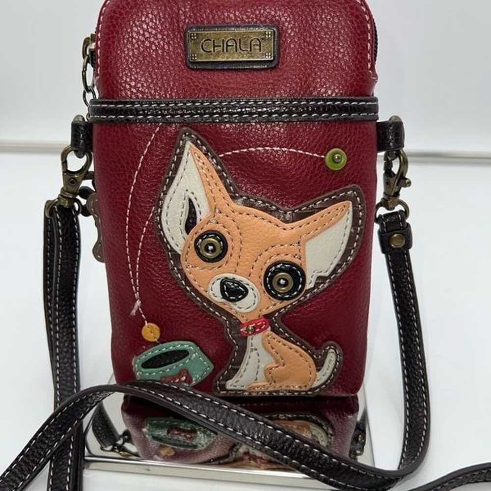 Chala Chihuahua Cellphone Crossbody Handbag - Con… - image 3