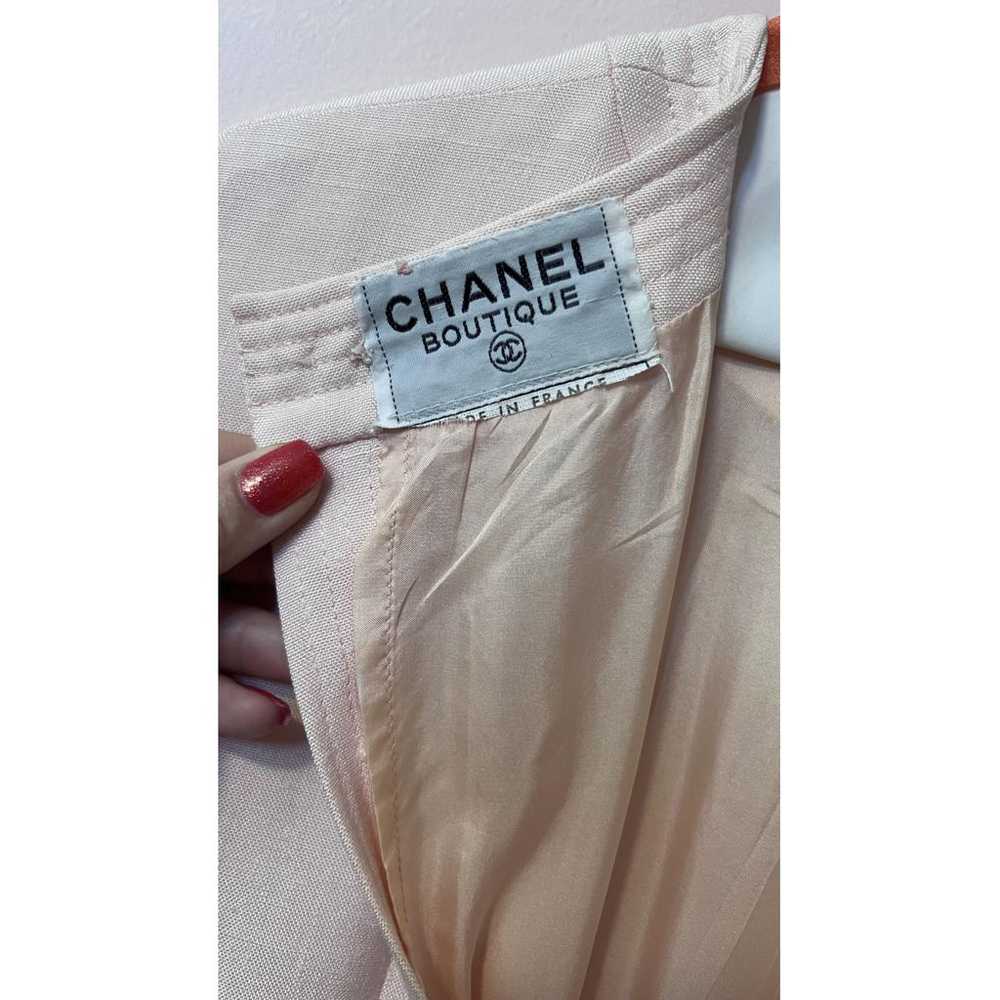 Chanel Linen mid-length dress - image 11