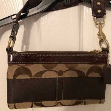 COACH Small purse beige & brown