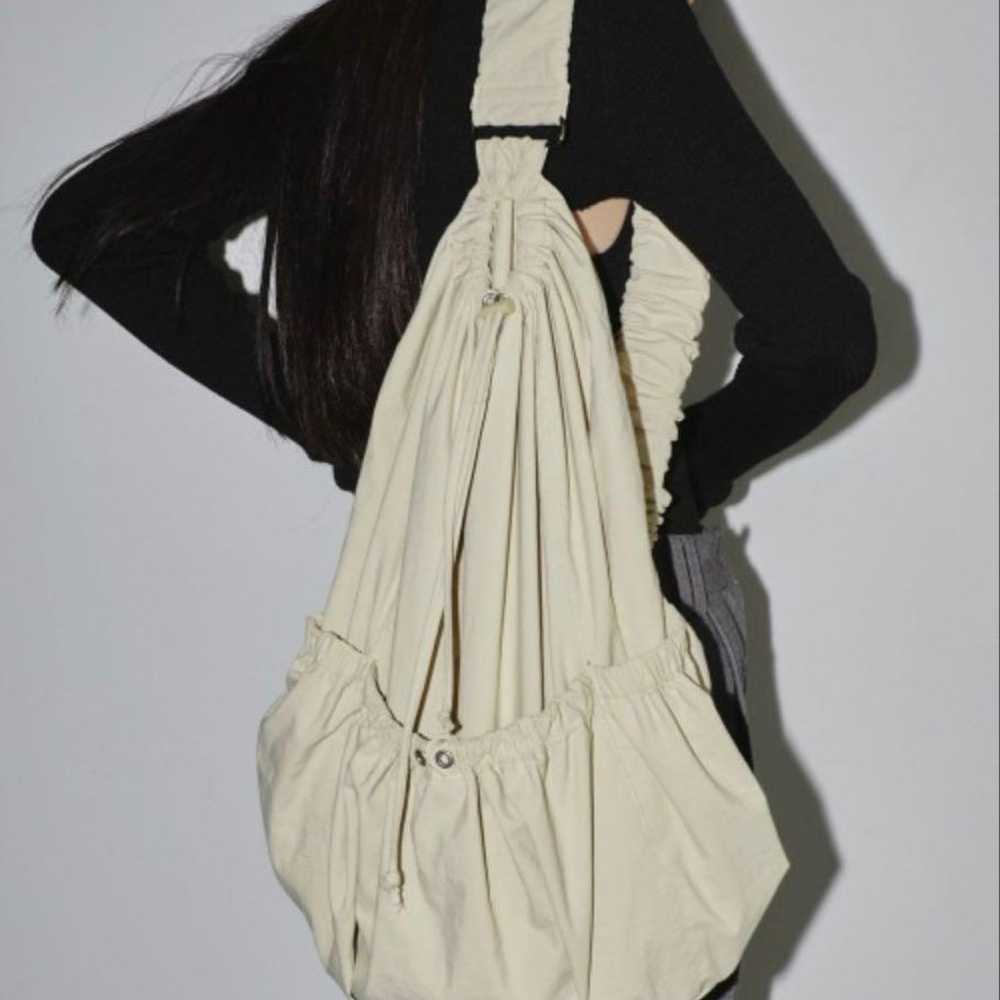 TODAYFUL Nylon Gathered Bag Cream - image 1