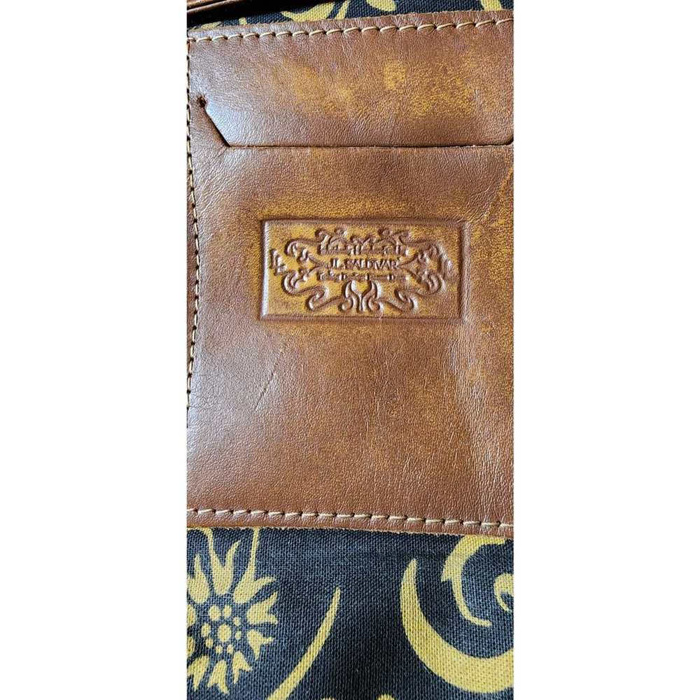 Large Leather Bag, Hand Tooled Leather, JL Saldiv… - image 6