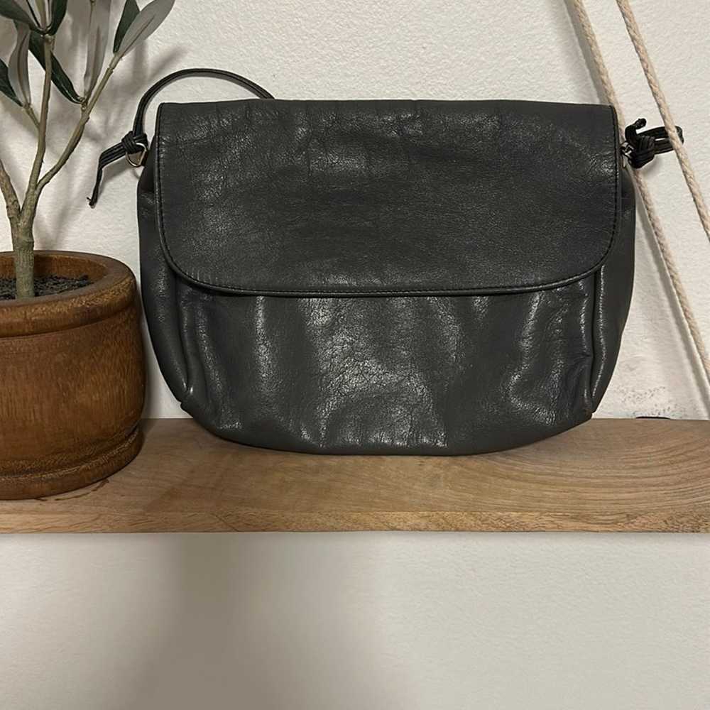 Vintage leather crossbody - image 1