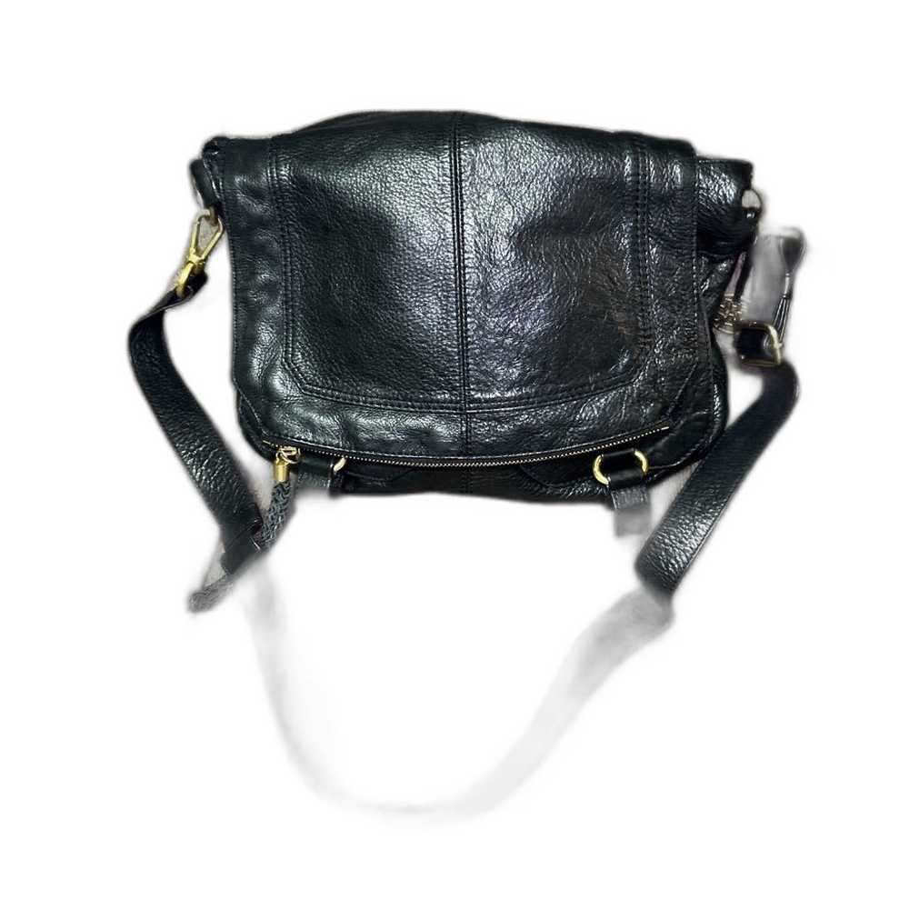 The Sak Black Leather Crossbody Shoulder Bag - image 1