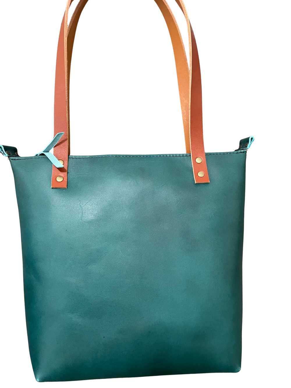 Portland Leather Small Caribbean Zip Tote New - image 3