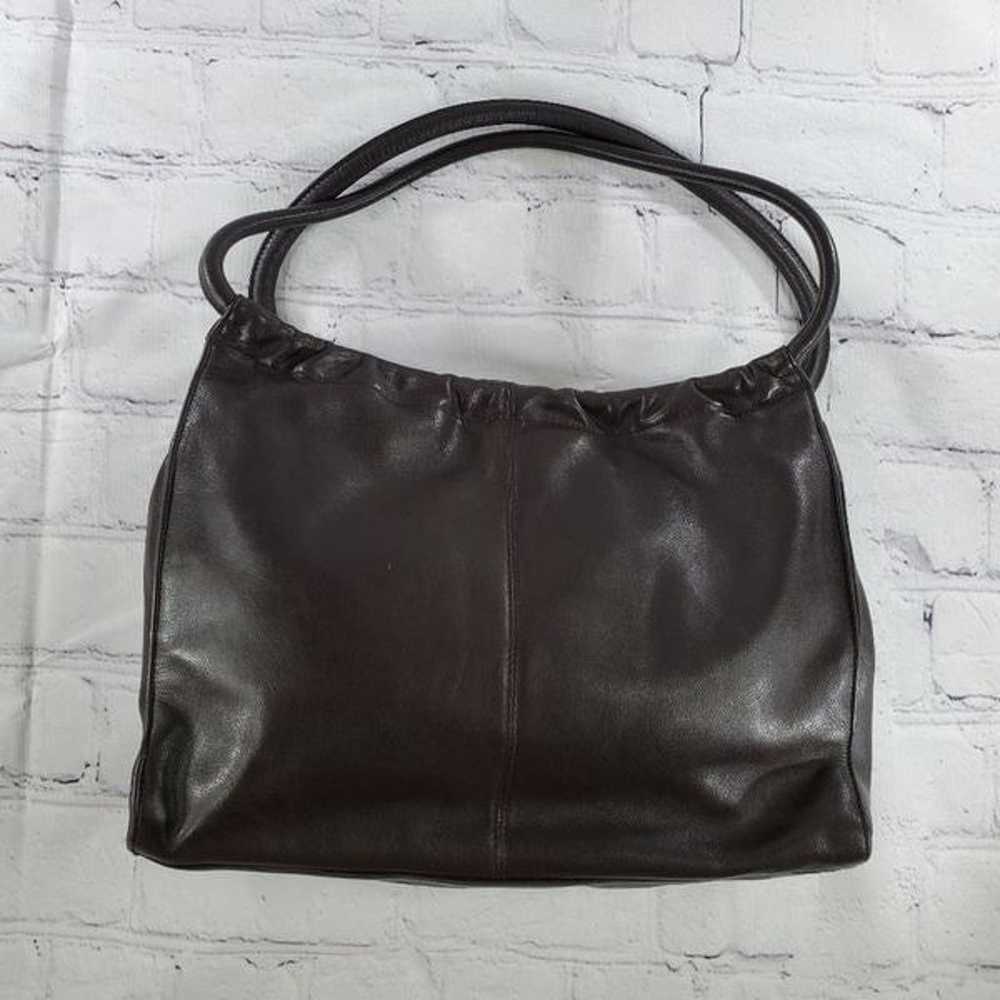 Wilson's Brown Leather Shoulder Purse - image 2