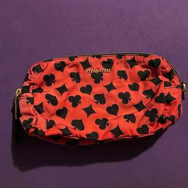 Miu Miu Pouch with Heart Pattern