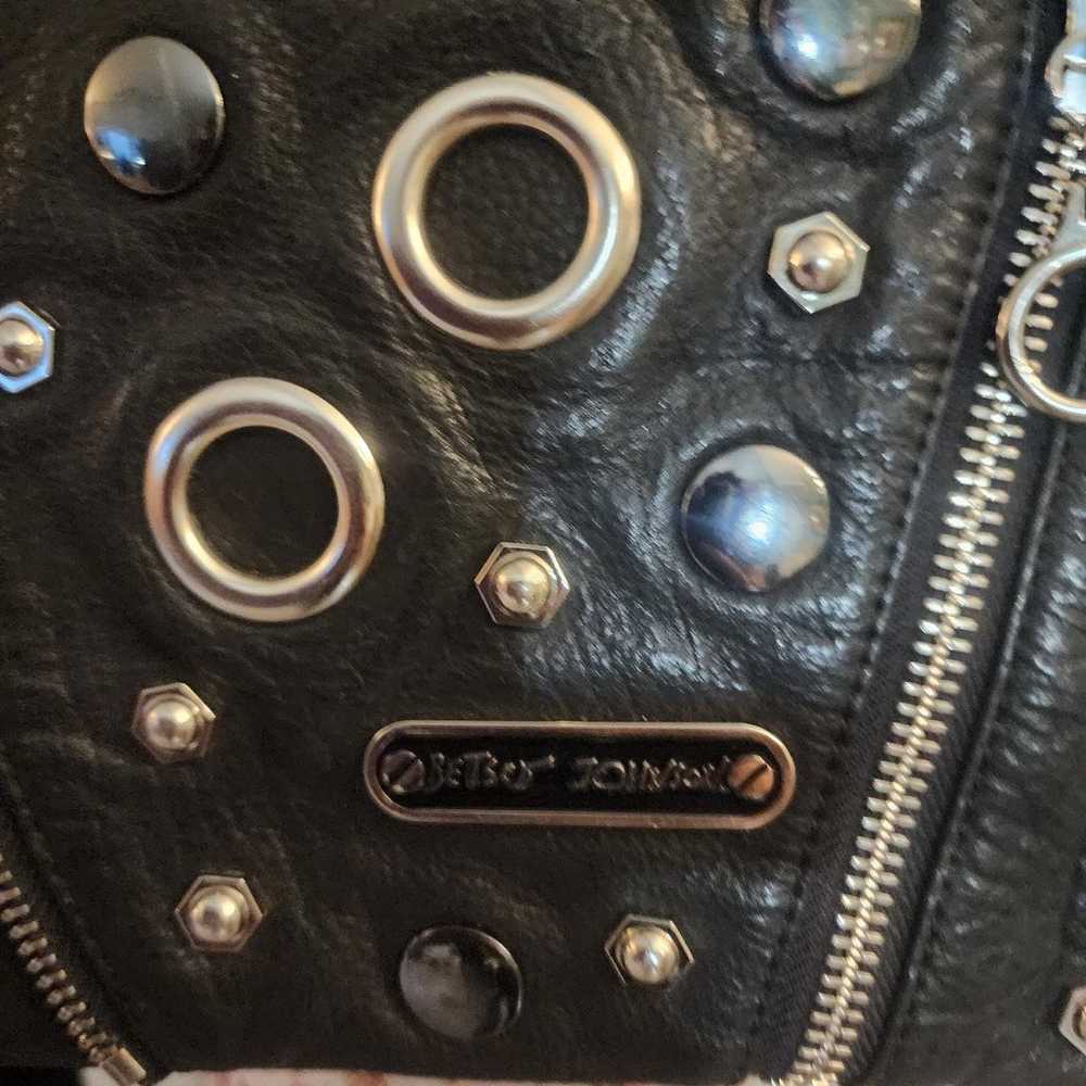 Vintage leather Betsey Johnson Purse - image 3