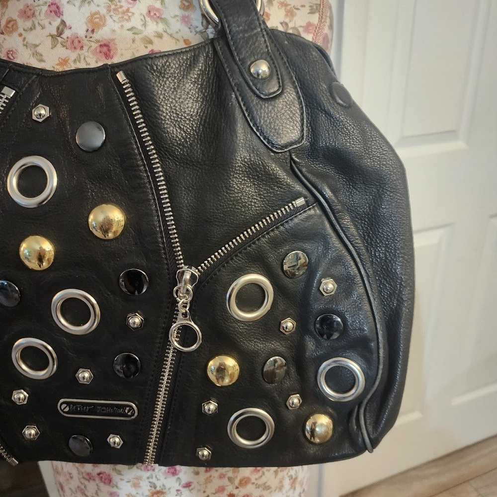 Vintage leather Betsey Johnson Purse - image 4