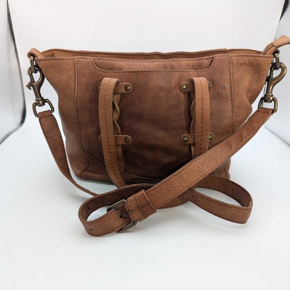 Frye Ayla Leather Satchel, Brown - image 2