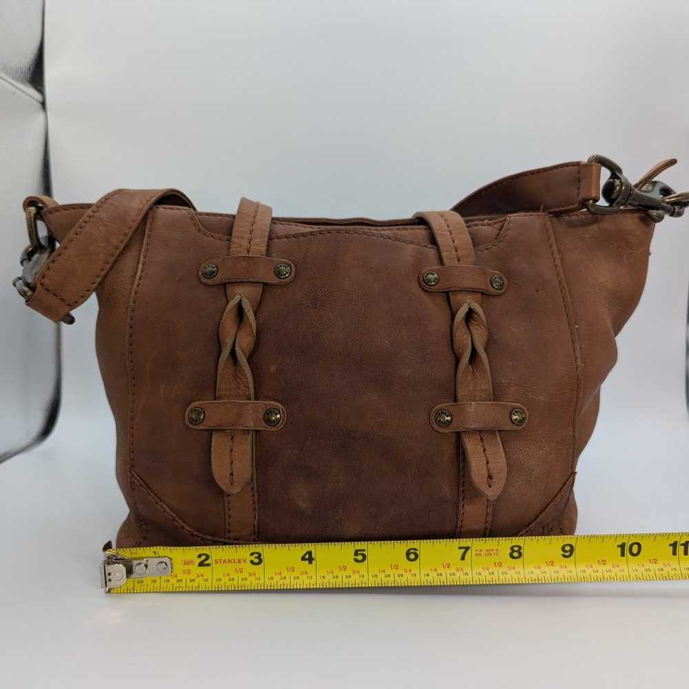 Frye Ayla Leather Satchel, Brown - image 4