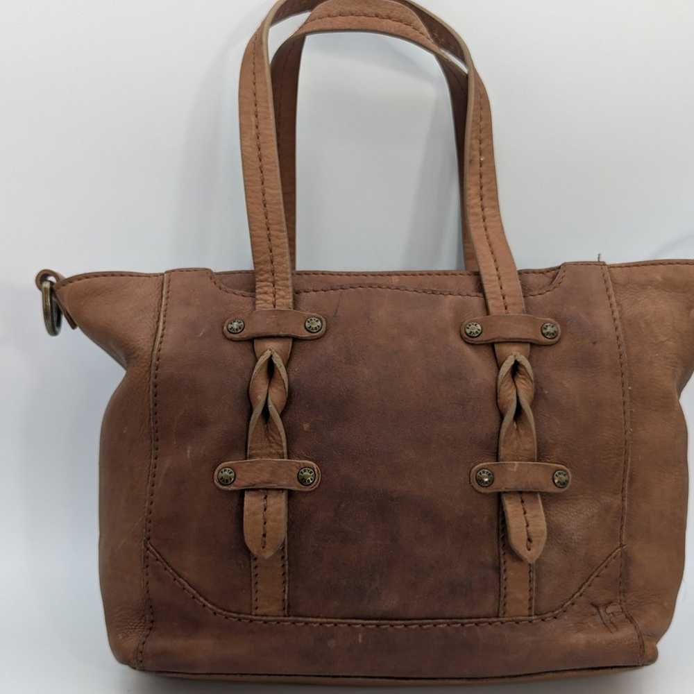 Frye Ayla Leather Satchel, Brown - image 6