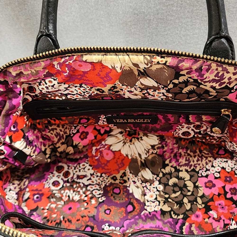 VERA BRADLEY Concealed Carry Black Quilted Floral… - image 6