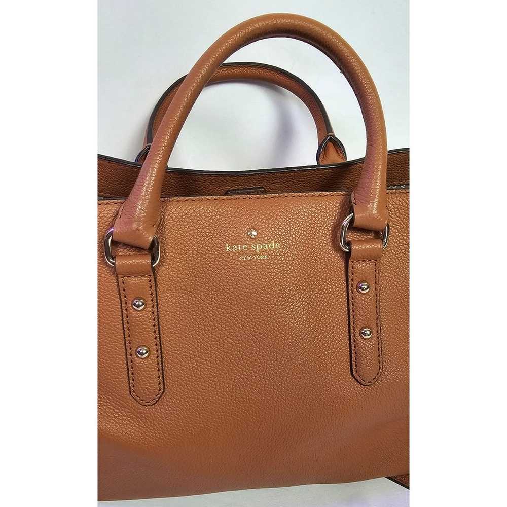 Kate Spade Jackson grained tan leather tote bag - image 4