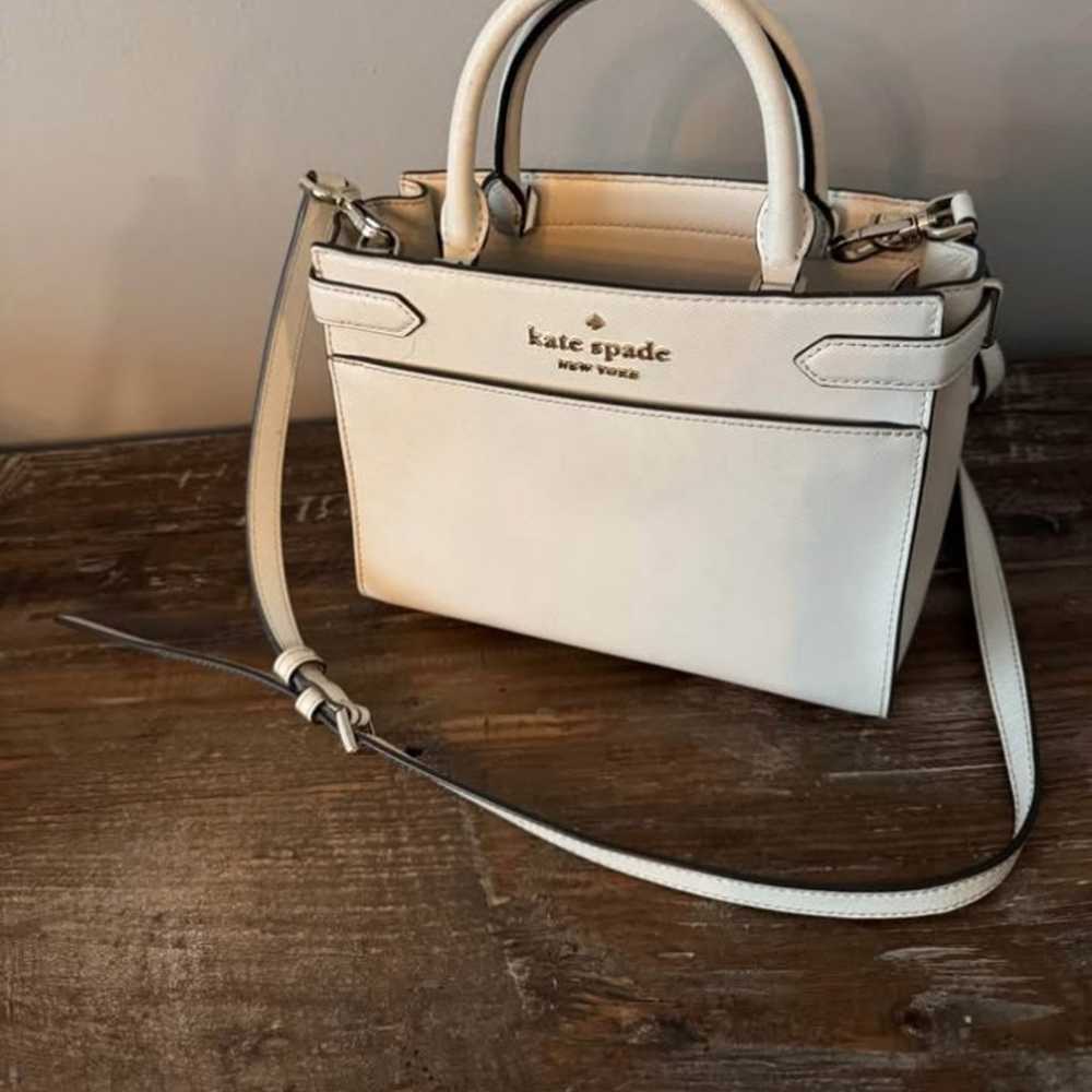 Kate Spade Cream  beige satchel crossbody - image 1