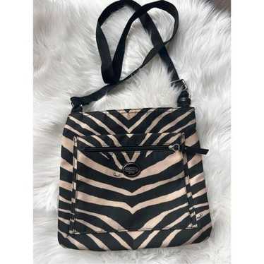 Coach Zebra print Black and Cream Crossbody Bag