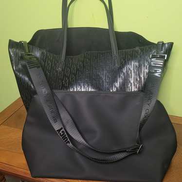 JUICY COUTURE ARLINGTON SOFT TOTE  BLACK  PEARL  B