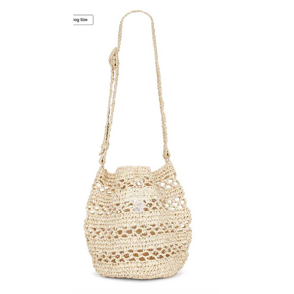 L*SPACE Nova Raffia Crossbody Bag Natural 14x11.5… - image 2